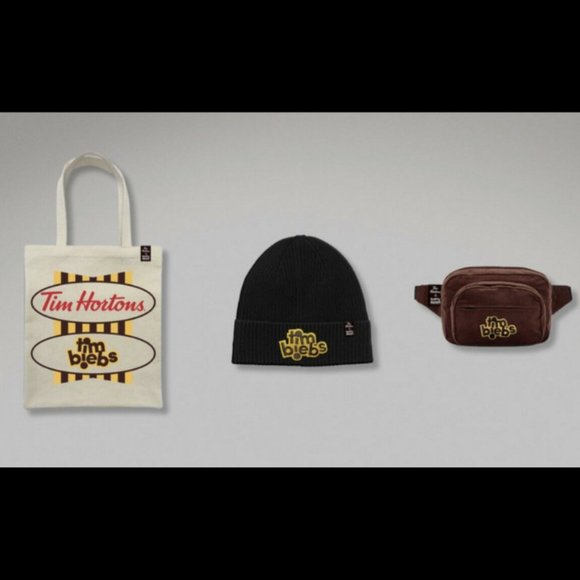 Tim Hortons X Justin Bieber TimBiebs Merch - Beanie, Tote Bag & Fanny Pack *New - Picture 1 of 5
